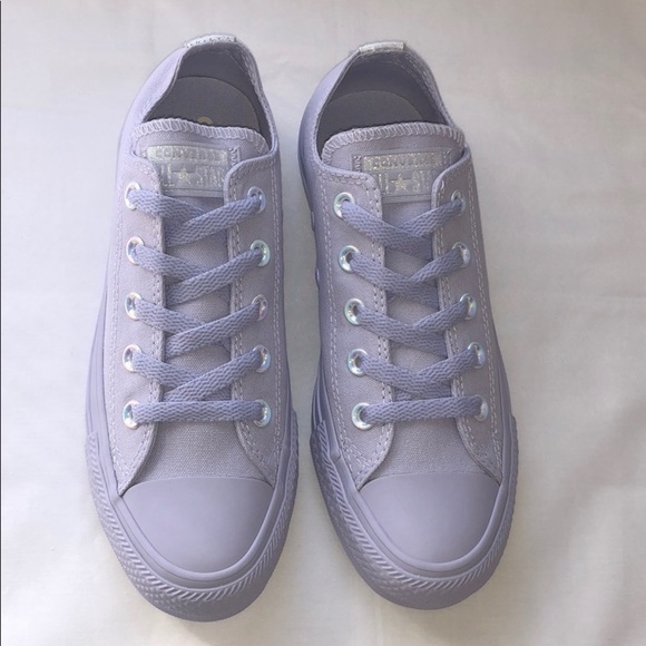 LAST ONE! Converse CTAS OX Low Top Purple Sneakers Size 2 - Picture 2 of 13